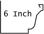 6 inch gutter